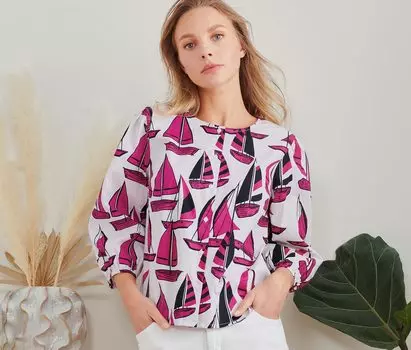 Блузка с принтом Tchibo