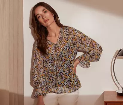 Блузка с принтом Tchibo