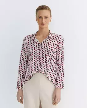 Блузка с принтом Zermatt, фуксия