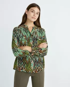 Блузка с принтом Zermatt, мультиколор