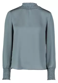 Блузка с присборенным воротником Zero, синий