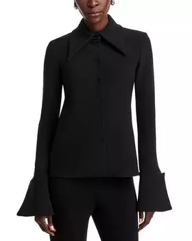 Блузка с расклешенными манжетами A.W.A.K.E. MODE, черный