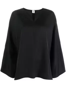Блузка с разрезами на рукавах BY MALENE BIRGER, черный