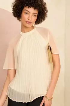 Блузка с развевающимися рукавами Love & Roses, белый