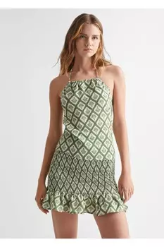 Блузка с рисунком Mango, оранжевый