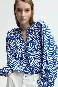 Блузка с рукавами-фонариками H&M, белый