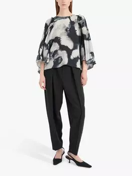 Блузка с рукавами-крыльями InWear Aven, серый гигантский сплеск