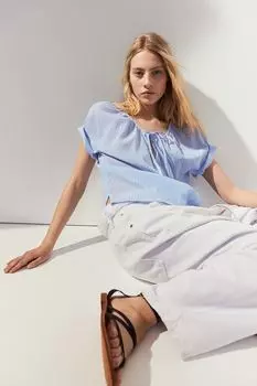 Блузка с рукавами реглан H&M, синий