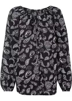 Блузка с рюшами Bodyflirt, белый