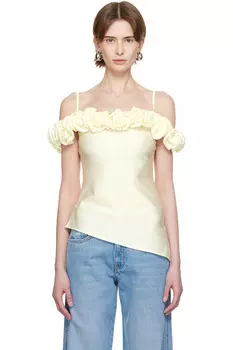 Блузка с рюшами Coperni, белый