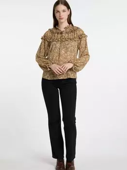 Блузка с рюшами Dreimaster, желтый