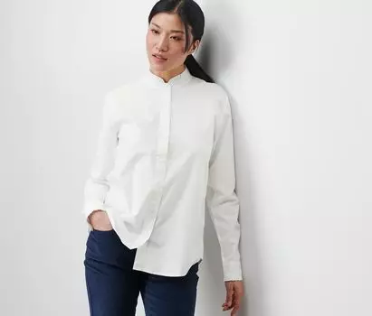 Блузка с рюшами Tchibo, белый