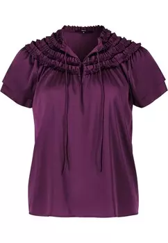 Блузка с рюшами Zero, фиолетовый