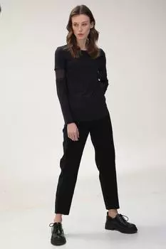 Блузка с сеткой Helmidge, синий