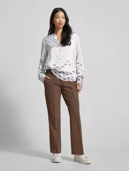 Блузка с туникообразным воротником Herzensangelegenheit, серебряный