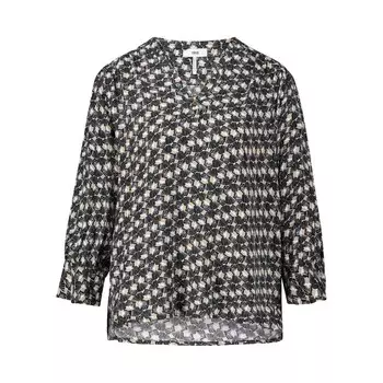 Блузка с узором Cinque, черный