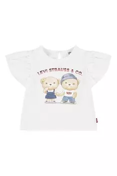 Блузка с узором и рукавами-фонариками Levi'S, белый