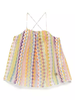 Блузка с узором зигзаг Missoni Kids, желтый