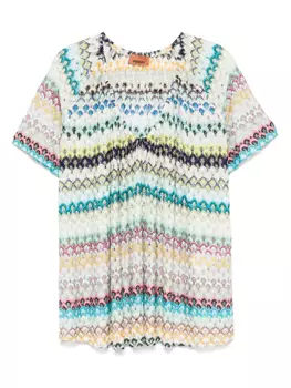 Блузка с узором зигзаг Missoni, синий