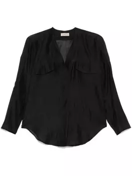 Блузка с V-образным вырезом Blanca Vita, черный