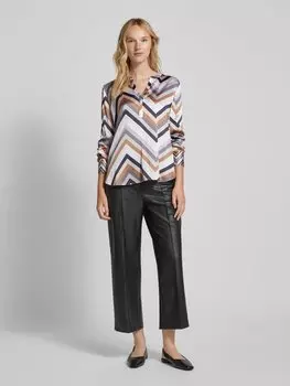 Блузка с V-образным вырезом Herzensangelegenheit, коричневый