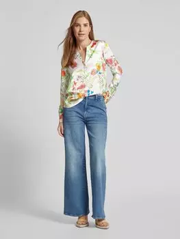 Блузка с V-образным вырезом Herzensangelegenheit, кремовый