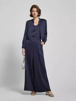 Блузка с V-образным вырезом V by Vera Mont, темно-синий