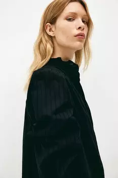 Блузка с воланами H&M, черный