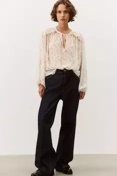 Блузка с воланами H&M, розовый