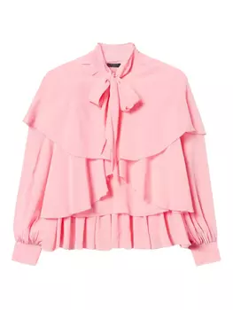 Блузка с воланами TWINSET, розовый