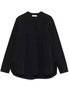 Блузка с воротником-стойкой Blanca Vita, черный