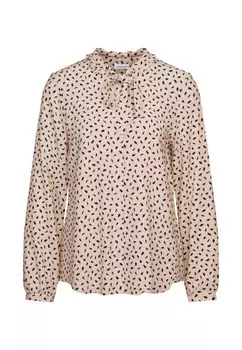 Блузка с воротником стойкой черная роза Seidensticker, бежевый