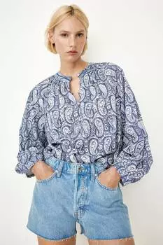 Блузка с воротником-стойкой H&M, мультиколор