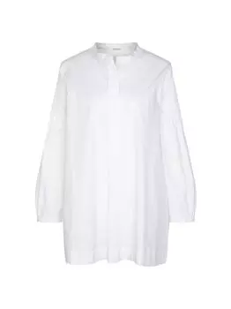 Блузка с воротником стойкой, однотонная Seidensticker, белый