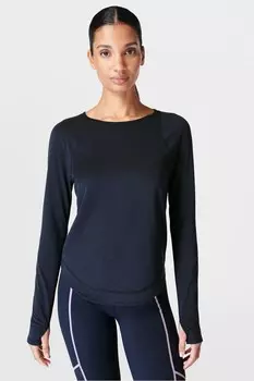 Блузка с воздушными рукавами Sweaty Betty, синий
