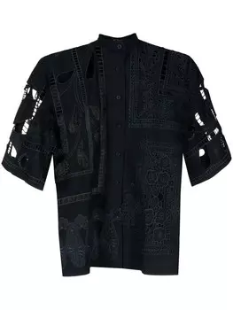 Блузка с вырезами Biyan, синий