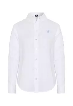 Блузка с вышивкой этикетки POLO SYLT, цвет Bright White
