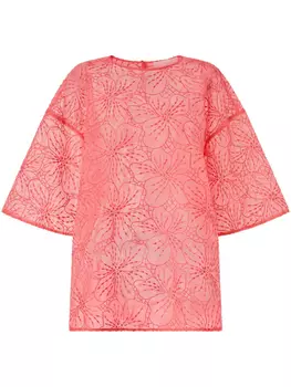 Блузка с вышивкой Genny, розовый