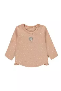 Блузка с вышивкой и сборками Bellybutton, коричневый