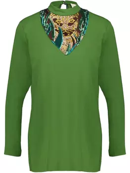 Блузка с вышивкой PAULA, зеленый