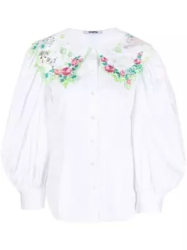 Блузка с вышивкой Vivetta, белый