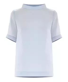 Блузка с высоким вырезом Kocca, серый