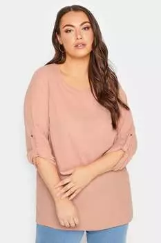 Блузка с закатанными рукавами Yours