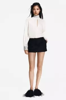 Блузка с заклепками H&M, белый