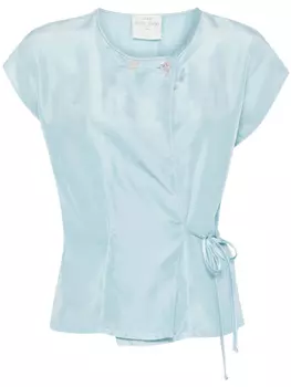 Блузка с запахом Forte Forte, синий