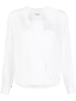 Блузка с запахом и V-образным вырезом Claudie Pierlot, белый