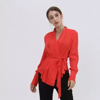 Блузка с запахом Smart And Joy, красный