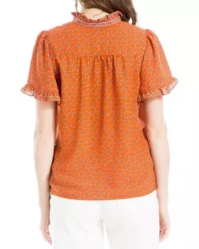 Блузка с защипами Max Studio, синий