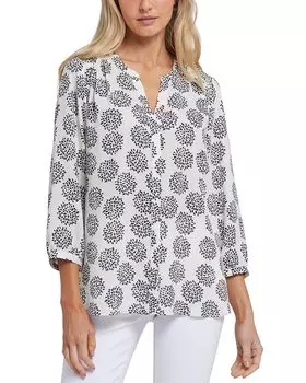 Блузка с защипами NYDJ, белый