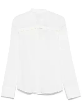 Блузка с застежкой на пуговицы N21, белый